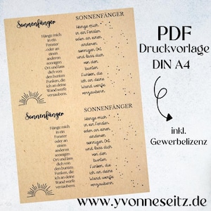 AFDRUKKEN AFDRUKSJABLOON PDF Verpakking Zonnevanger Cadeaubon 2 Ontwerpen Klein Iets Afdrukbaar om af te drukken