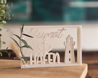 STL 3D-printbestand Home Port displaystandaard frame vuurtoren anker 3D-printbestand