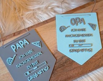 STL 3D print file, set of 2 pennants, Father's Day, Dad, Grandpa, gift idea, men's tool, 3D file