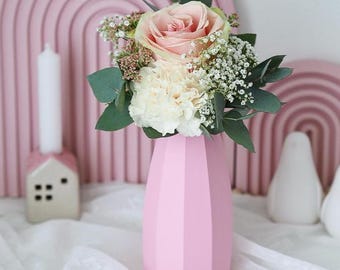3D-utskriftsfil STL-vas, blomvas för torkade blommor, raka linjer, något smal topp.