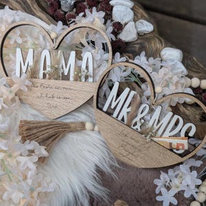 8 Designs Herzen zum Aufhängen und füllen mit Blumen oder Geld Hochzeit Muttertag Freundschaft Mama Oma Danke SVG Laserdatei Lasercut