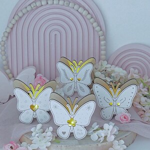 SVG laser file 4 designs mini butterflies to fill with flowers, money or balloon light spring summer light file light decoration SVG file