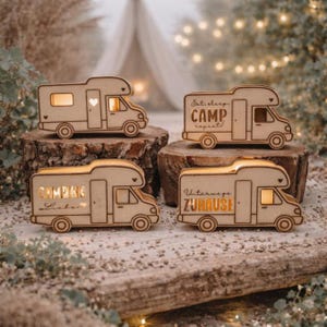 SVG-laserfil för husbil/camping, 8 designer, 2 storlekar: liten för ballongljus, stor för ljusslinga, ballongljus, dekorativ belysning. SVG-fil