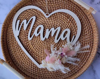 SVG laser file heart wreath mom Mother's Day gift for mom gift idea SVG file