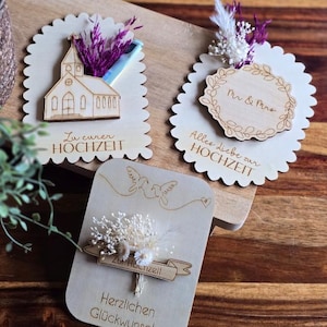 SVG Laserdatei Karten zur Hochzeit zum füllen mit Blumen oder Geld Postkarten Grußkarten SVG Datei Hochzeitsgeschenk Ehe Braut