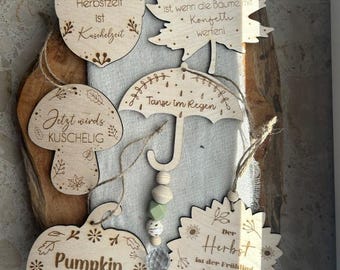 SVG Laser Autumn File Suncatcher Hanger Pendant Autumn with floral patterns Pumpkin season Pumpkin Boho Skandi Laser file SVG file