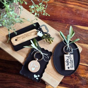 STL 3D printing file 3-piece holder for key rings and small items 3 shapes gift packaging 3D printing file