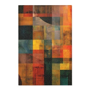 Modern Geometric Area Rug - Cozy Décor, Living Room Essential, Chic Home Design, Bohemian Vibe, Artful Floor Covering
