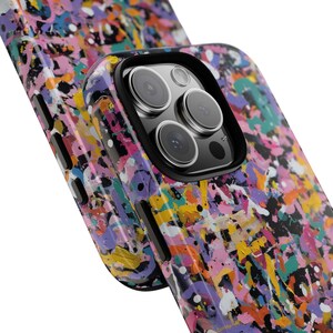 Colorful Artistic Phone Case | Abstract Music Art Design | Protective iPhone Cover | Unique Gift for Musicians, Artists & Creative Lovers