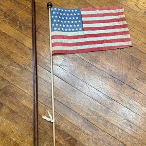 Antique 48 star parade cane