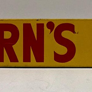 vintage Kern&#39;s bread advertising metal rack sign