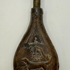 early fun power flask by  AM-FLASK  and cap co. leather
