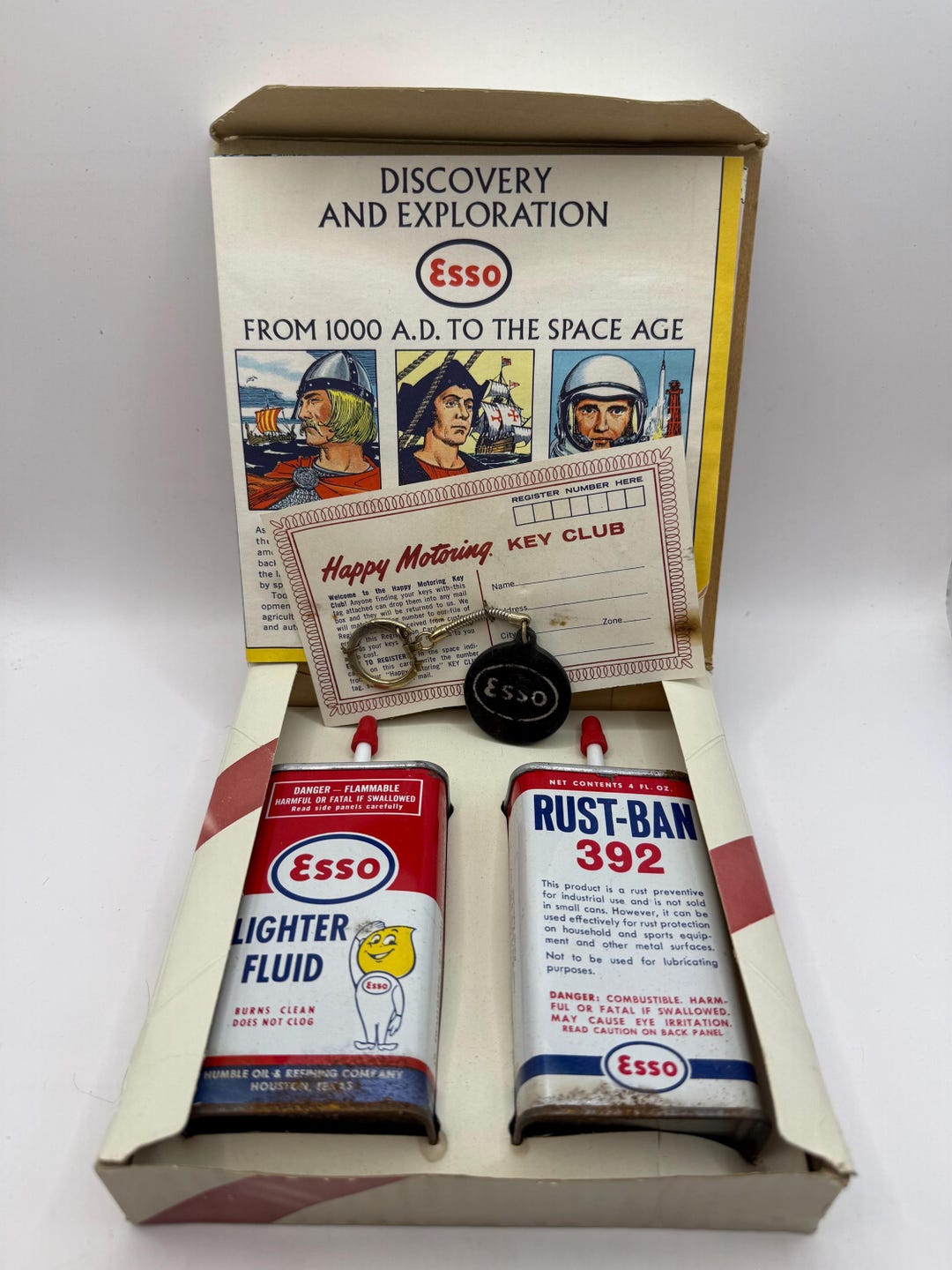Vintage Esso Happy Motoring Key Club, Gift Set - Etsy