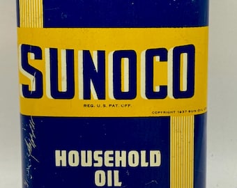 1950's Sunoco Glass Motor Oil Bottle One Quart With Spout - Etsy