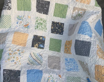 Spring Brook Patchwork Lap Quilt