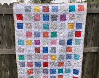 Granny’s Feedsack Patchwork Lap Quilt