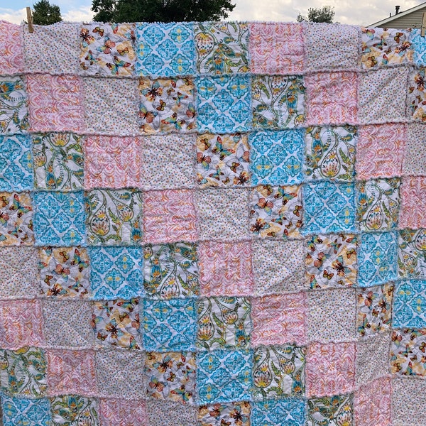 Twin Size Rag Quilt Etsy