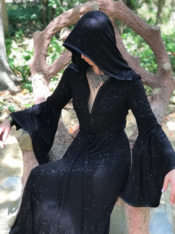 RESTOCKED/ New Fabric: The Dark Sparkle Priestess | Etsy