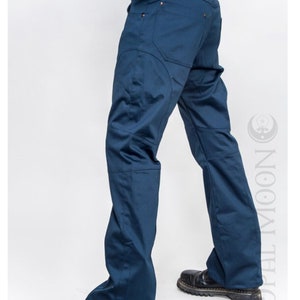 FINAL SALE: The Men's Gahan Sateen Rivet Pants in Super Sheen Black by Opal Moon Designs Last Sizes 30 & 38 Waist image 10