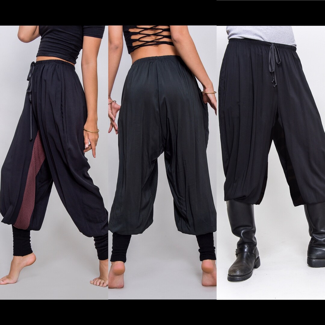 Pre-Order: The Solid Mage Pants in Black IN STOCK NOW Green, Bone, Charcoal Gray, or Plum Burgundy by Opal Moon Designs (Unisex Sizing)