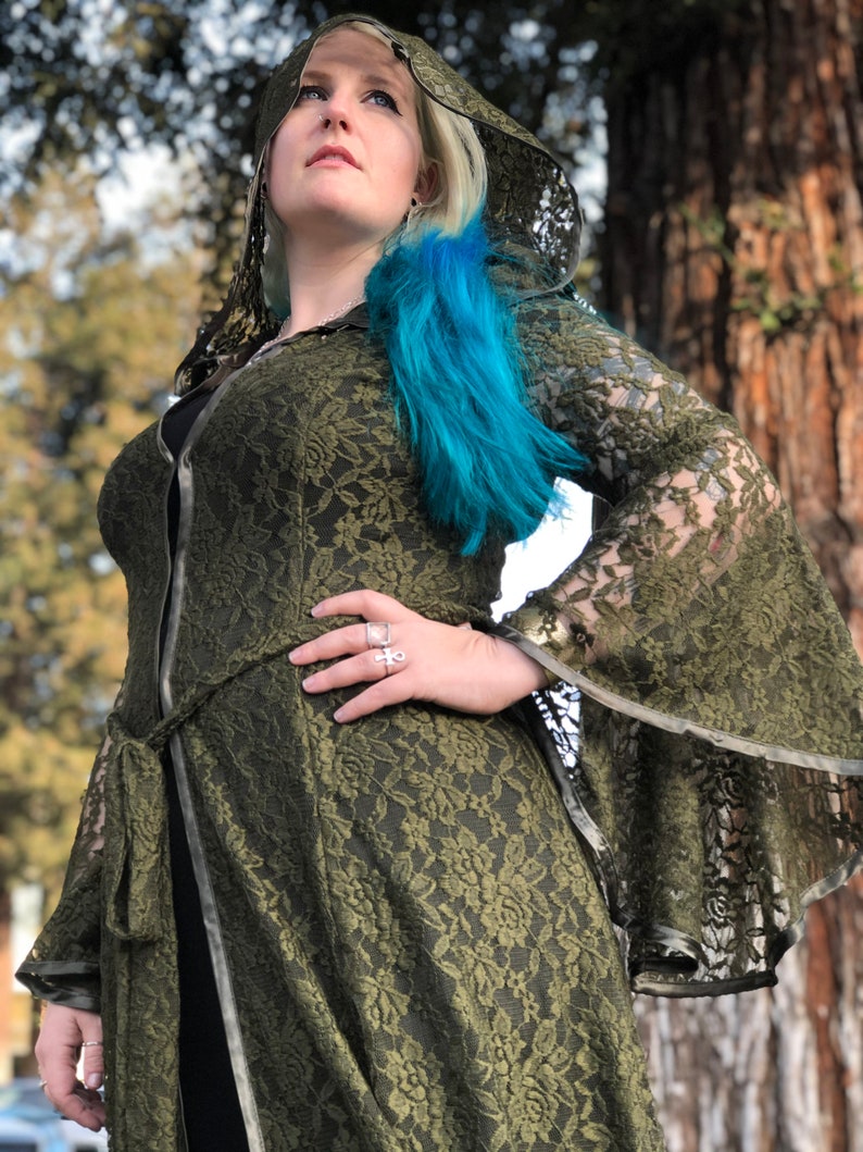 NEW Limited Edition The Lace Priestess Cloak Robe with Hood Etsy
