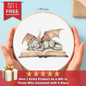 Dragon Cross Stitch Pattern: Bold Fantasy Creature (PDF)