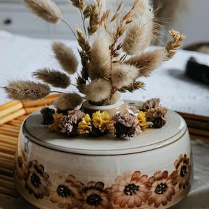 Vintage flower pick from the 70s, Jersey pottery, vintage vase, retro, ceramic vase, flower decor