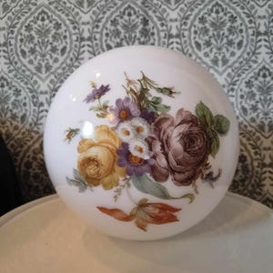Opaline globe, retro lampshade circa 1950