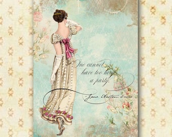 Jane Austen Birthday Card: Emma Quote, Book Lover Gift (5x7)