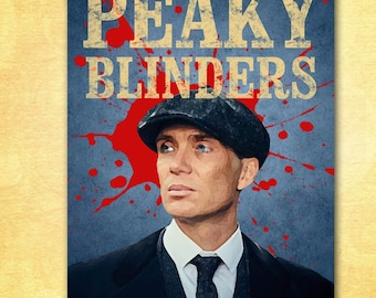Thomas Shelby Birthday Card: Peaky Blinders Digital Watercolor (5x7)