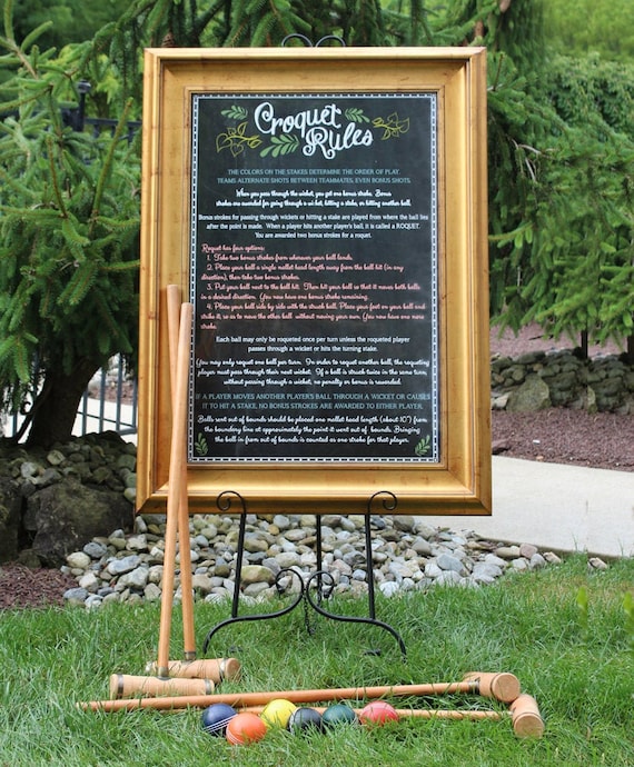 Sinal de regras de croquet para casais, como jogar croquet em🎽 Conheça