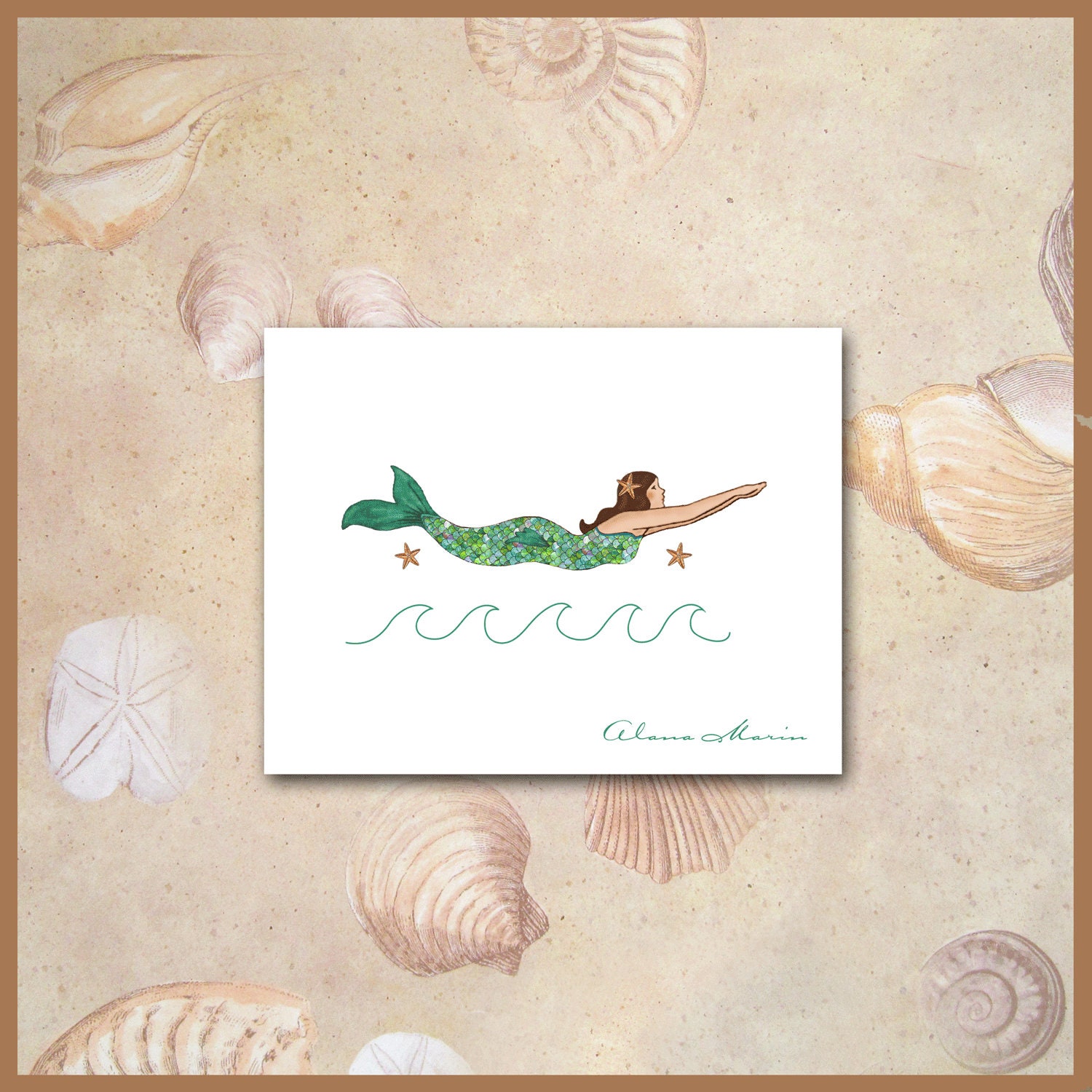 8 Tarjetas De Notas Con Tortuga Marina Y Cangrejo – Interior A Todo Color – Detalle Alegre Para Cualquier Ocasión – Leanin’ Tree