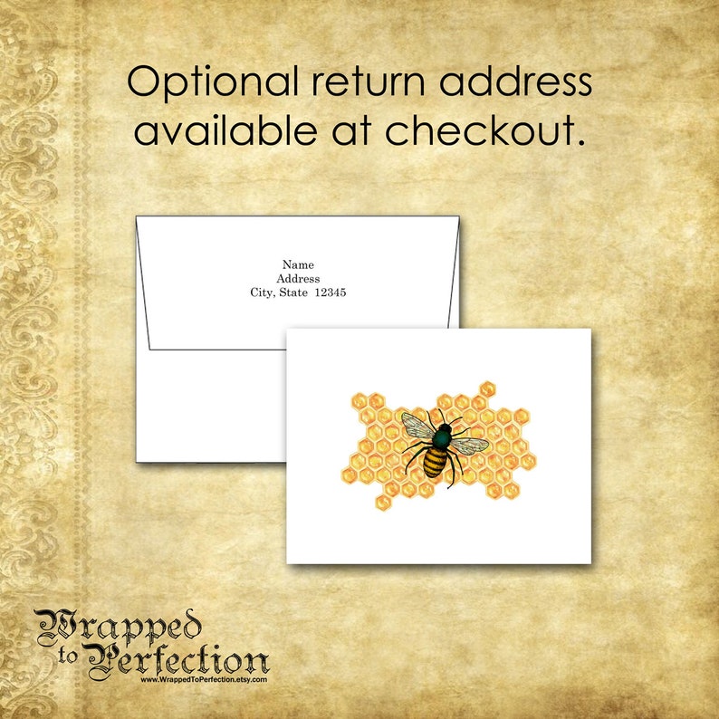 Bee Note Cards / Tell the Bees I'm Gone Etsy