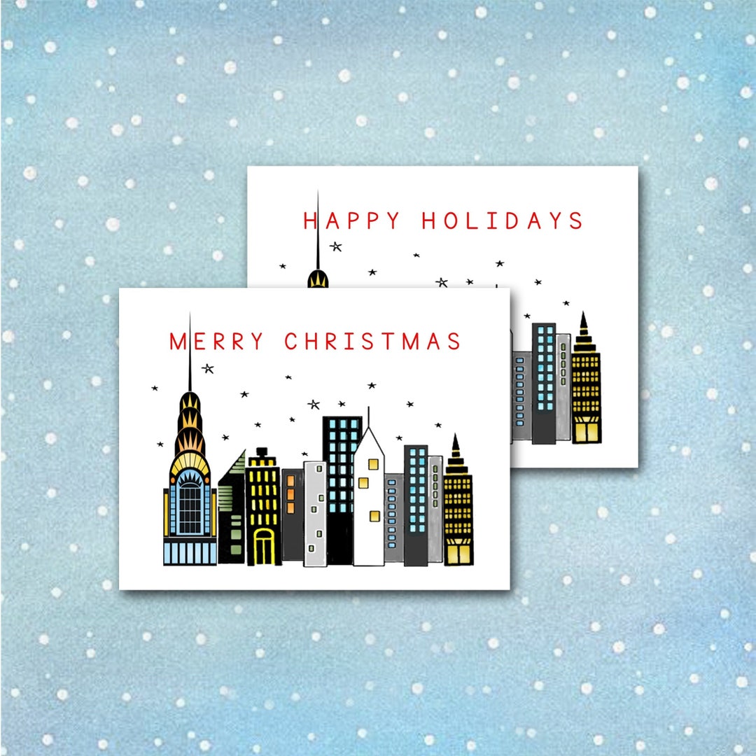Custom Christmas & Holiday Cards, 5x7 Greeting Card, Matte, Blank Envelope, Christmas Contemporary