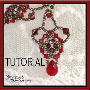 Chandelier Earrings Tutorial / Instant Download PDF File in ENGLISH / Beadwoven Earrings / Advanced Beginner / Beadweaving