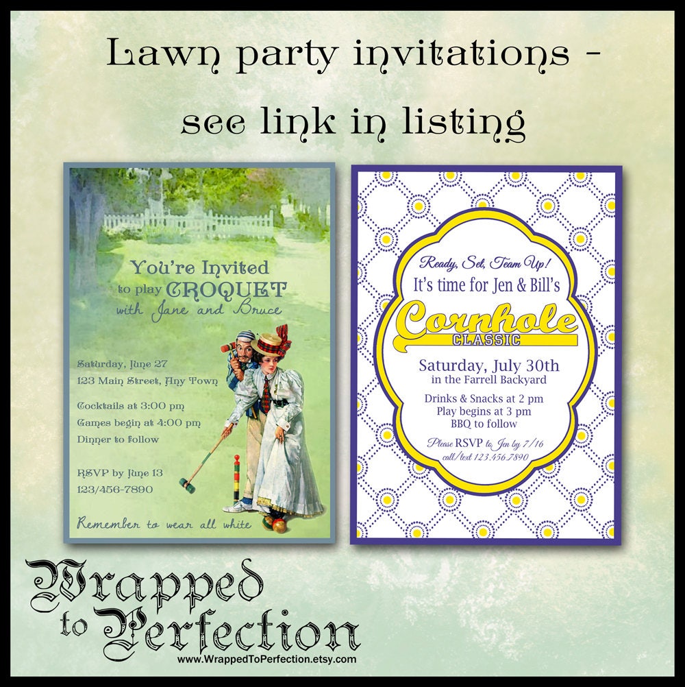 Couples Croquet Rules Sign / How to Play Team Croquet / Etsy