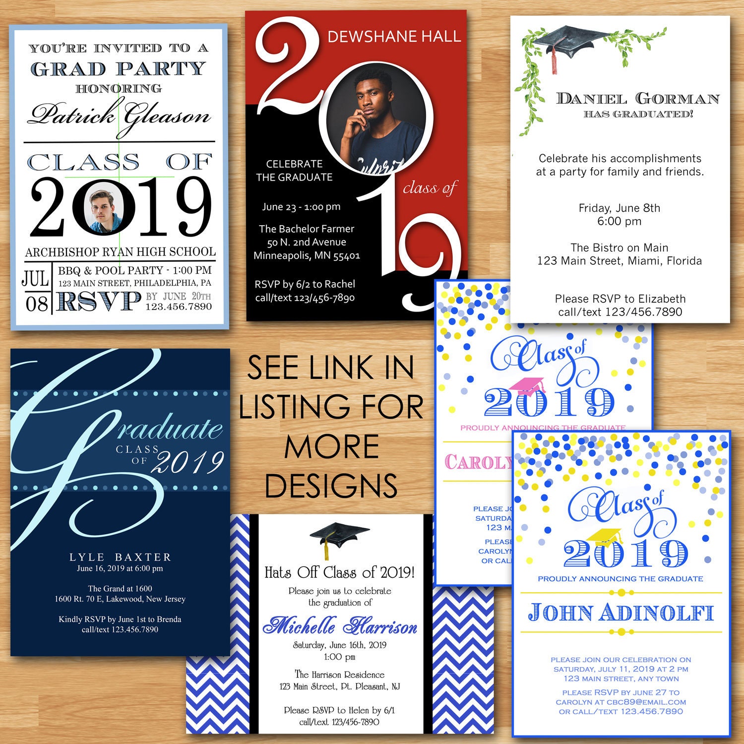 Graduation Invitation with Photo / Personalized Class of 2021 | Etsy