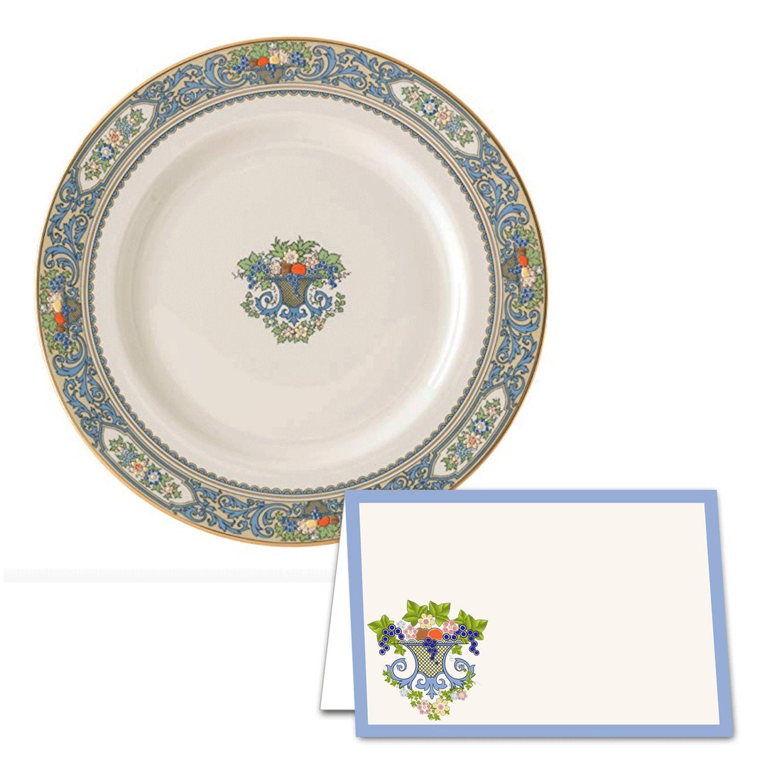 Place Cards, Lenox Autumn Pattern, Blank or Personalized / Seating Card