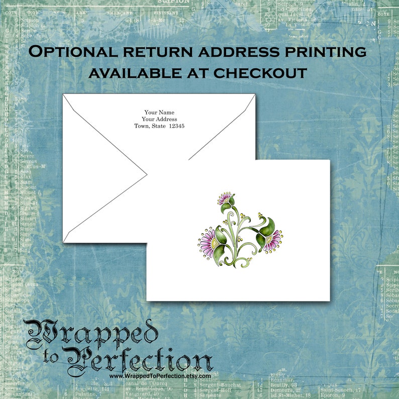 Thistle Note Cards Scotland Scottish Scotch Scots Gaelic Thistle Flower Purple Green Yellow National Flower Outlander JAMMF