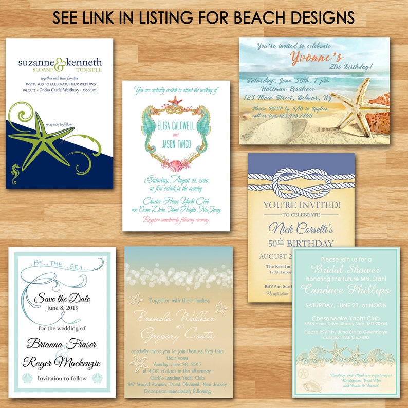 Instant Download Shower Engagement Birthday Shells Pink Coral Aqua Seahorse Favor Tags Beach Wedding Digital YOU PRINT
