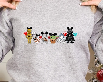 Sweat-shirt amis Star Wars, sweat-shirt famille Star Wars, sweat-shirt Disney Star Wars, sweat-shirt personnages Star Wars, sweat à capuche Star, 621253