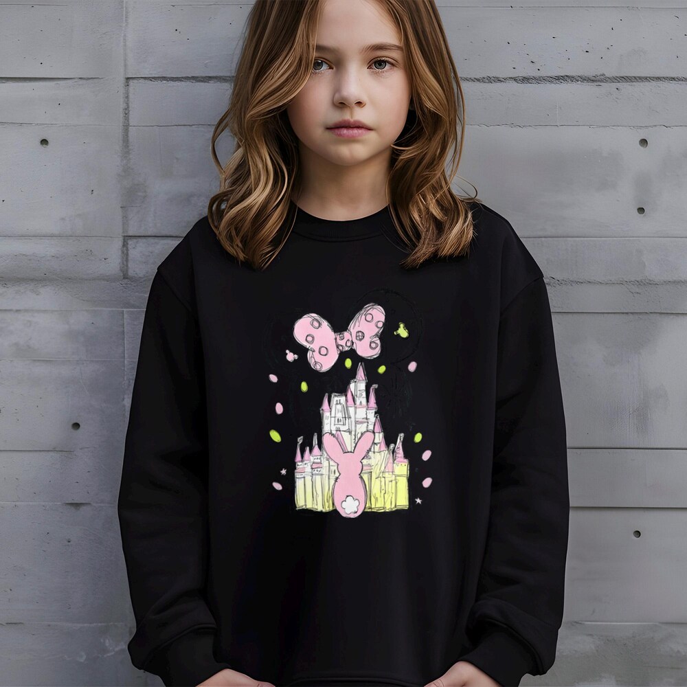 Disney Castle Easter Bunny Sweatshirt, Minnie Bow Easter Hoodie, Castle Easter Crewneck, Easter Bunny Shirt, Disney Easter Sweatshirt 622571 Teeshirtsummer