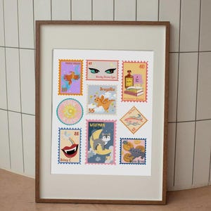Sternzeichen Akademie Spitznamen Briefmarke Digitaldruck Wall Art Poster, Fantasy Lovers, Bookish Poster