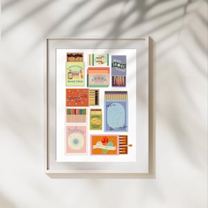 Sternzeichen Akademie Match Box Digitaldruck Wand Kunst Poster, Fantasy Lovers, Bookish Poster
