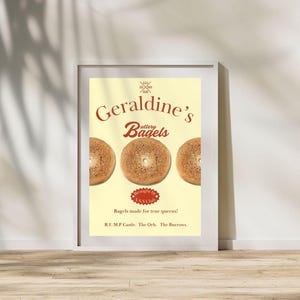 Zodiac Academy Geraldine&#39;s Buttery Bagels Poster for Fantasy and Book Lovers
