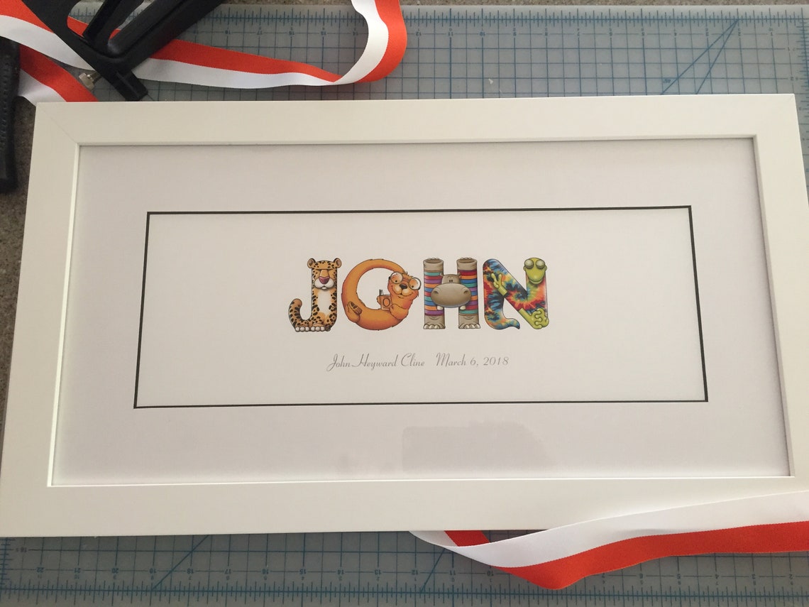 Personalized Name Art Available Framed or Digital Download Etsy