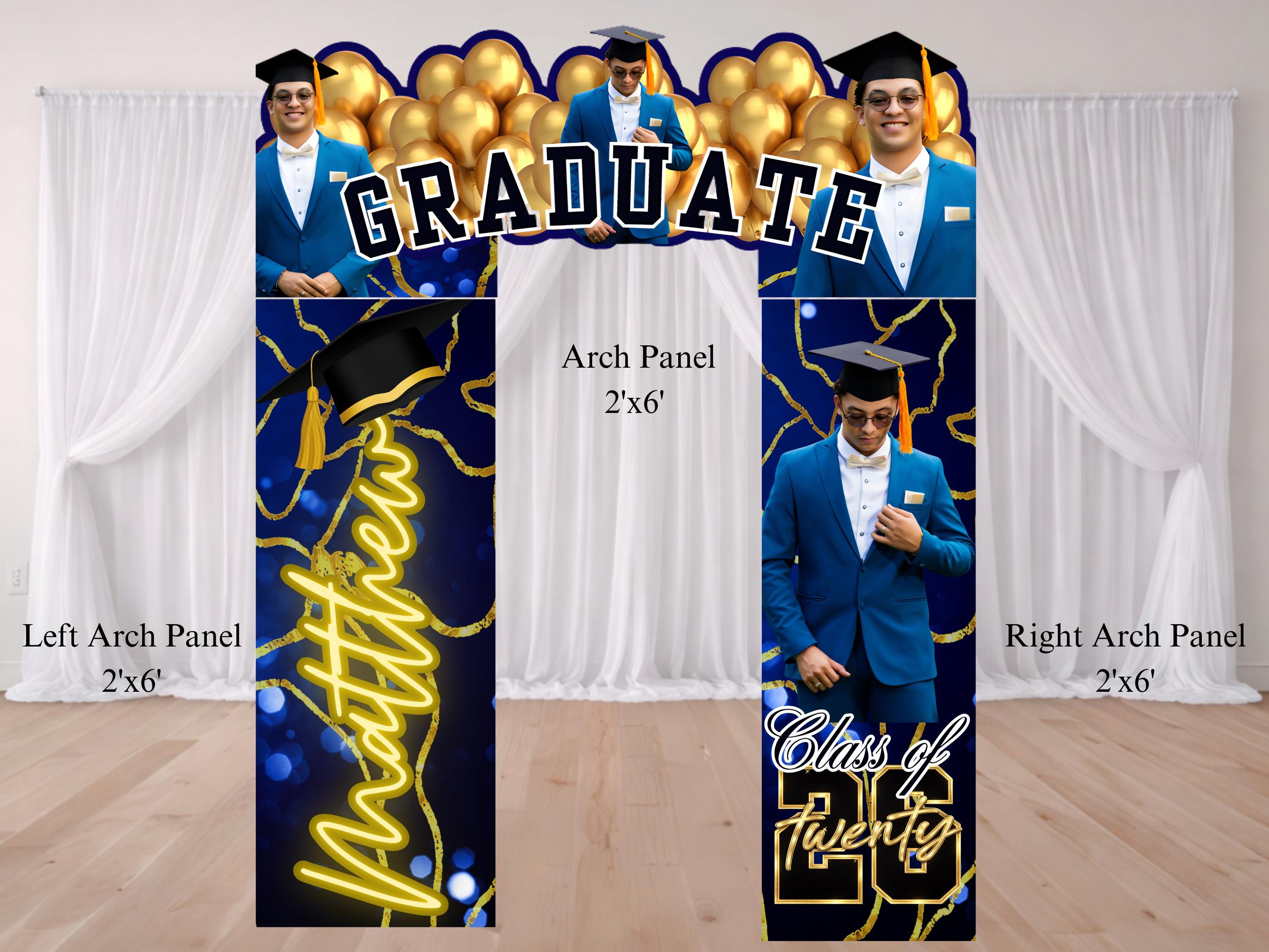 Graduation Arch & Balloon Bundle | Locker, Book Cutouts, Balloon Menu ...