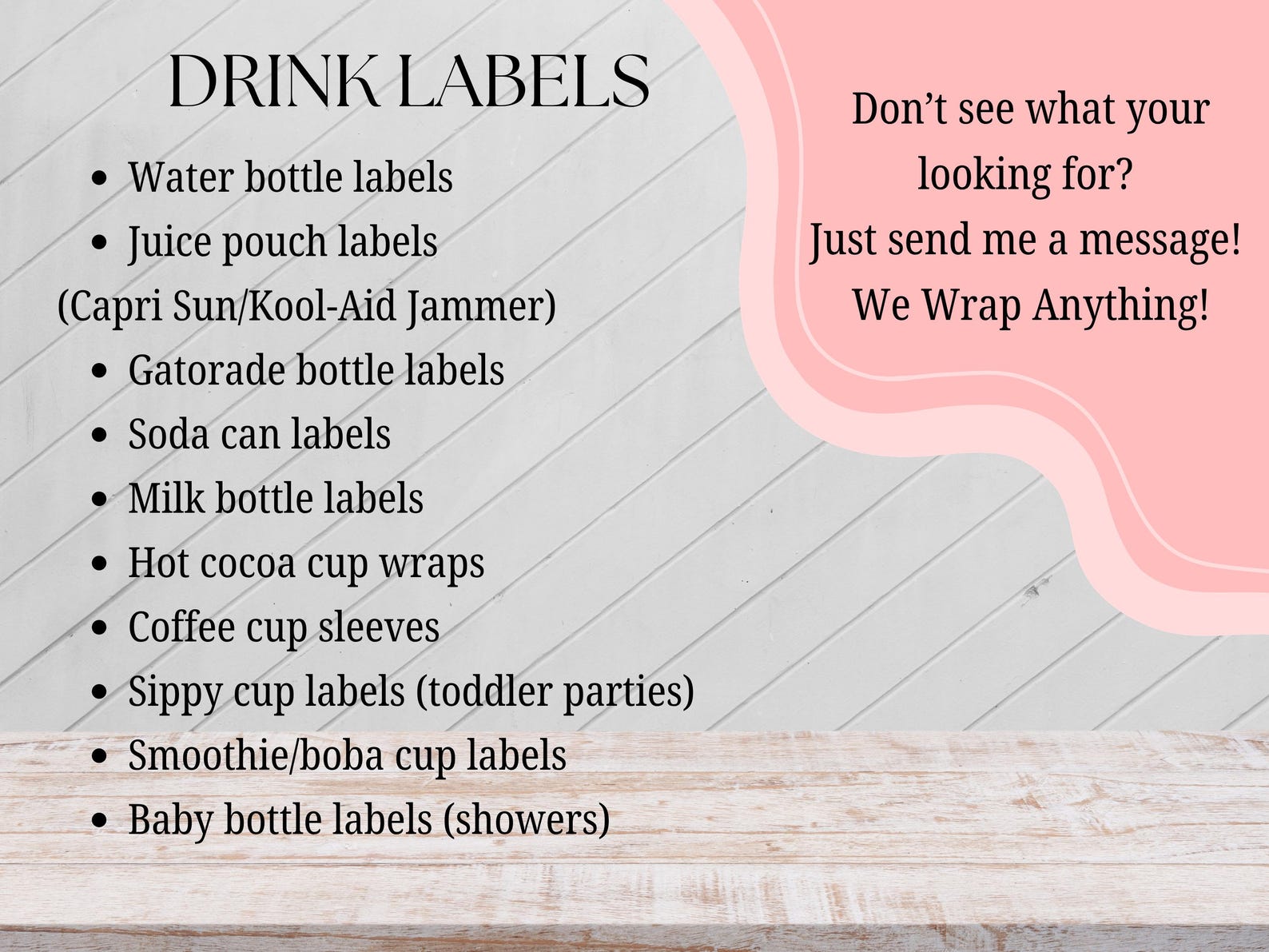 First Event Label Custom Party Favor Labels Bundle | Choose 1, 2, 3, 5, 8 or 10 Items ...