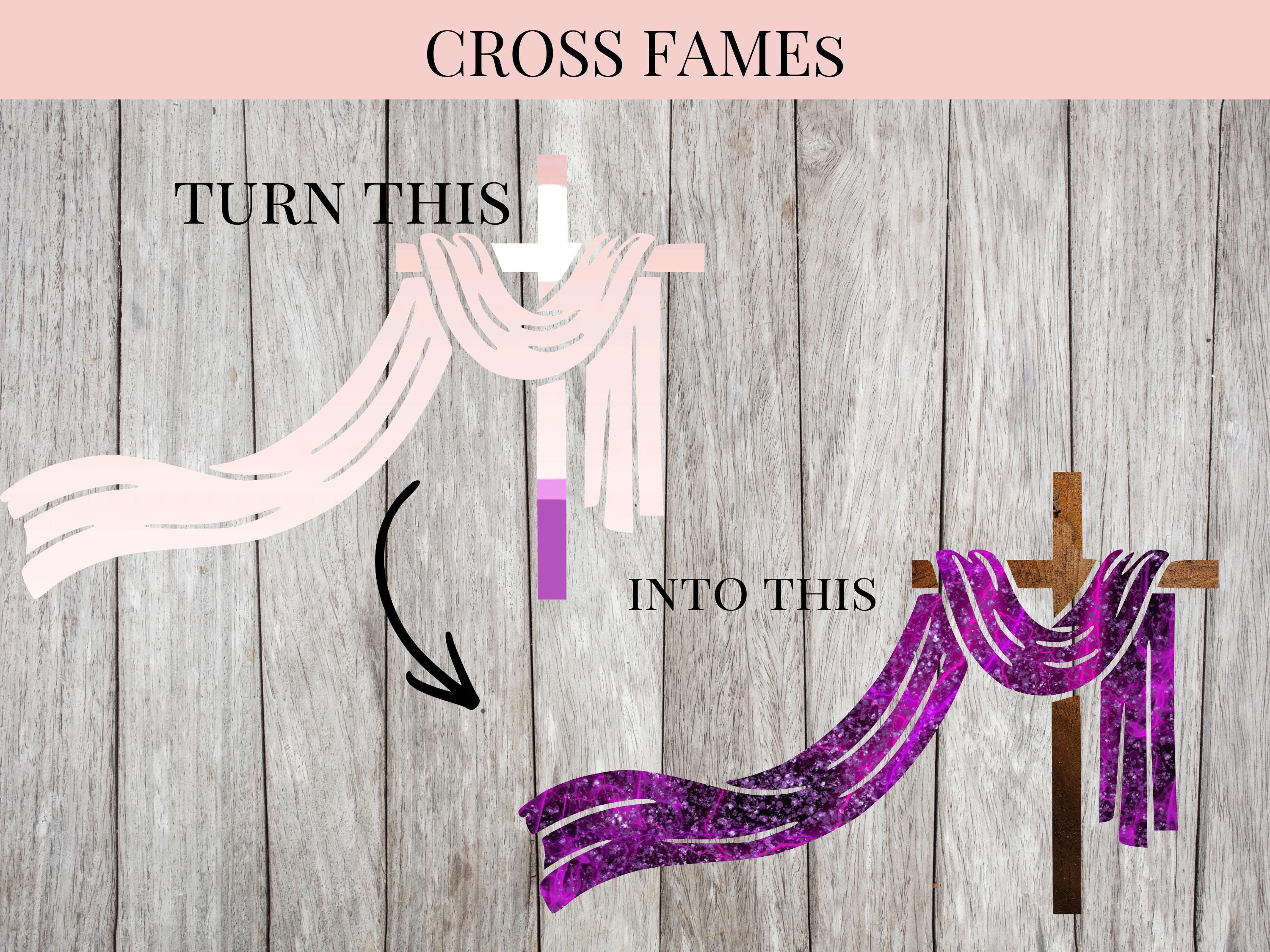 Canva Cross Frame Template | Memorial, Church Program (digital Download ...