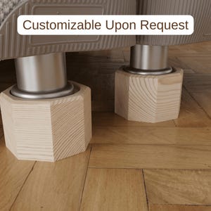 Solid Wood Bed Risers, Wooden Furniture Lift, Underbed Storage, Robot Vacuum